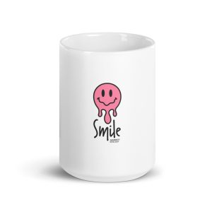 White glossy mug